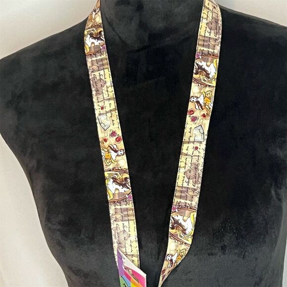 Disney Beauty and the Beast  pin trading Lanyard Belle Sketch Poses - Picture 1 of 8